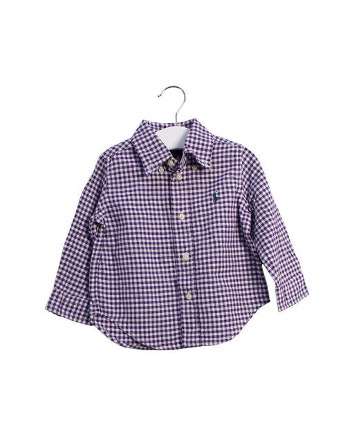 A Purple Shirts from Ralph Lauren in size 12-18M for boy. (Front View)