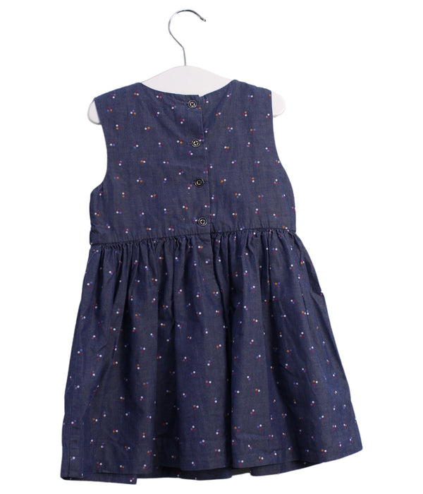 A Navy Sleeveless Dresses from Tommy Hilfiger in size 2T for girl. (Back View)