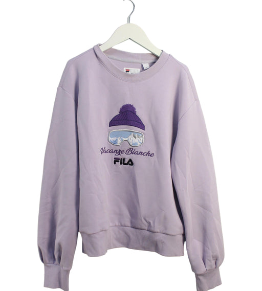 A Purple Sweatshirts from Fila in size 14Y for girl. (Front View)