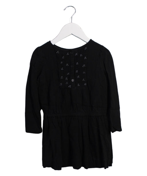 A Black Long Sleeve Dresses from Bonpoint in size 4T for girl. (Front View)