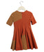 A Orange Short Sleeve Dresses from ValMax in size 4T for girl. (Back View)
