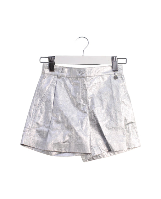 A Silver Shorts from ValMax in size 4T for girl. (Front View)