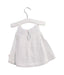 A White Sleeveless Tops from Les Enfantines in size 0-3M for girl. (Back View)