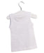 A White Sleeveless Tops from Les Enfantines in size 0-3M for neutral. (Back View)