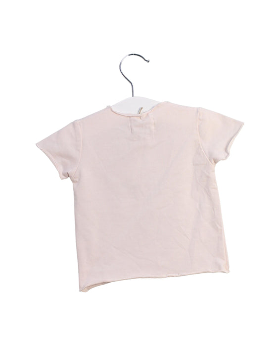 A Pink Short Sleeve T Shirts from Siseo Olive in size 0-3M for girl. (Back View)