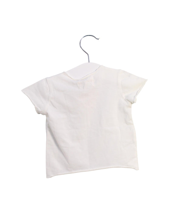A Ivory Short Sleeve T Shirts from Siseo Olive in size 0-3M for boy. (Back View)