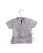 A Silver Short Sleeve Tops from Siseo Olive in size 3-6M for girl. (Back View)