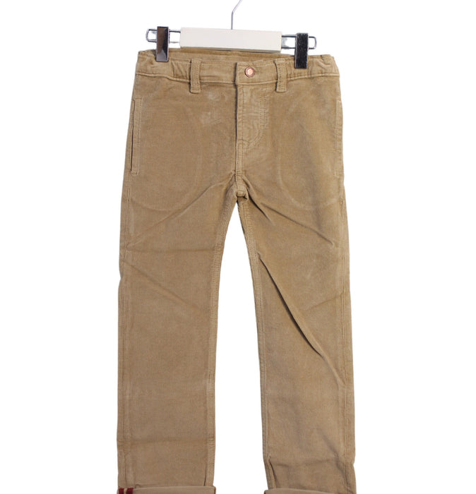A Beige Casual Pants from Les Enfantines in size 6T for boy. (Front View)