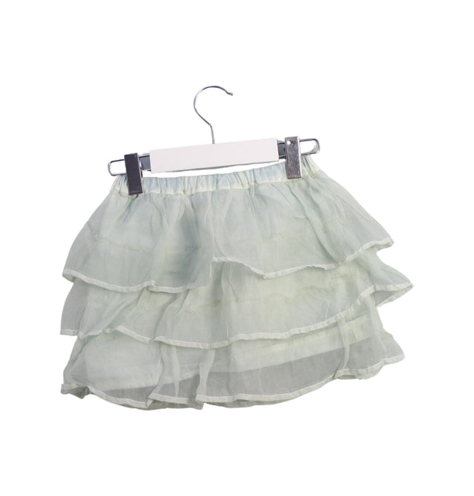 A Green Tulle Skirts from Siseo Olive in size 4T for girl. (Back View)