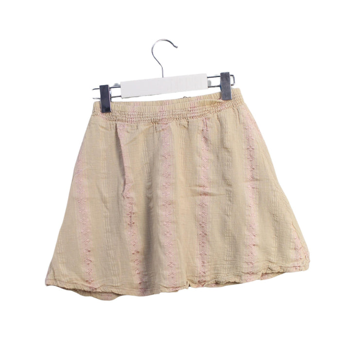 A Beige Short Skirts from Bonheur du Jour in size 4T for girl. (Back View)