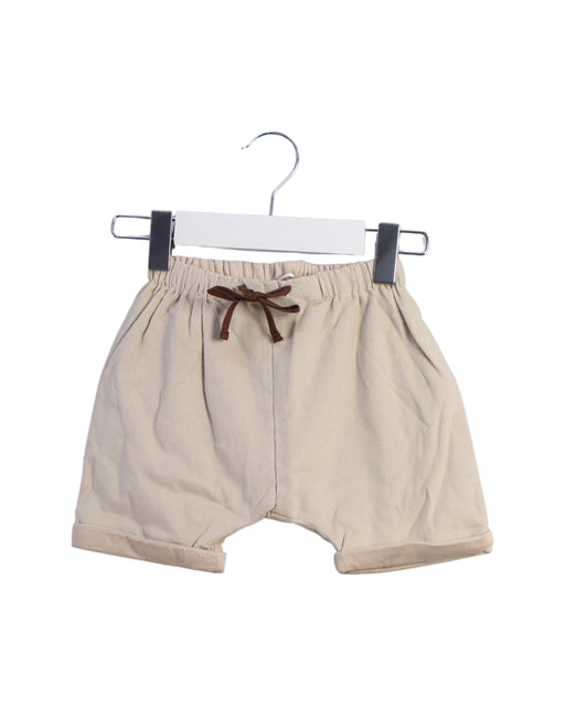 A Beige Shorts from Les Enfantines in size 3-6M for boy. (Front View)