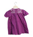 A Purple Short Sleeve Dresses from Velveteen in size 3T for girl. (Back View)