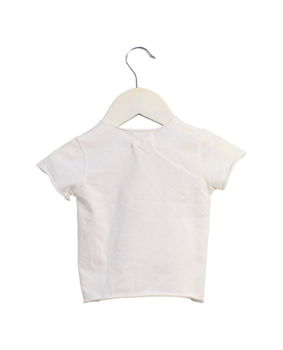 A Ivory Short Sleeve T Shirts from Siseo Olive in size 3-6M for neutral. (Back View)