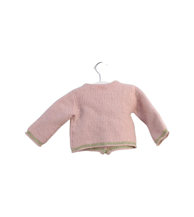 A Pink Cardigans from Bonheur du Jour in size 2T for girl. (Back View)