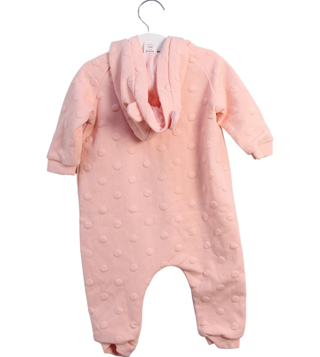 A Pink Long Sleeve Jumpsuits from Seed in size 12-18M for girl. (Back View)