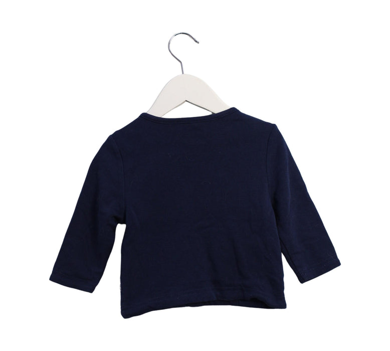 A Navy Cardigans from Mides in size 6-12M for girl. (Back View)