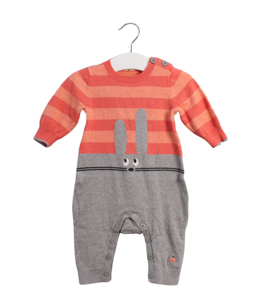 A Orange Long Sleeve Jumpsuits from The Bonnie Mob in size 3-6M for boy. (Front View)