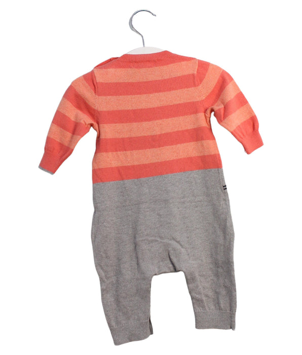 A Orange Long Sleeve Jumpsuits from The Bonnie Mob in size 3-6M for boy. (Back View)