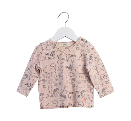 A Pink Long Sleeve Tops from The Bonnie Mob in size 6-12M for girl. (Front View)