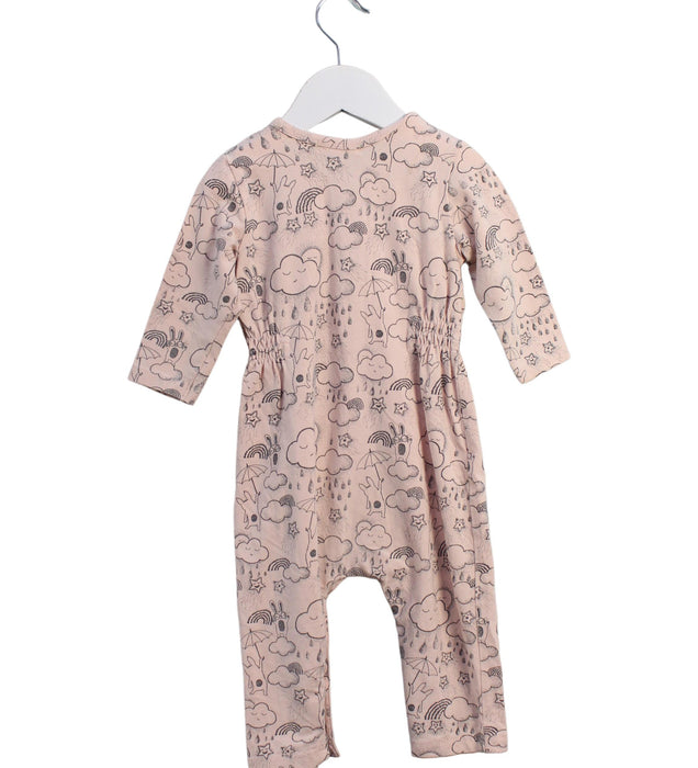 A Pink Long Sleeve Jumpsuits from The Bonnie Mob in size 6-12M for girl. (Back View)