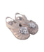 A Pink Sandals from Zaxy in size 3T for girl. (Front View)