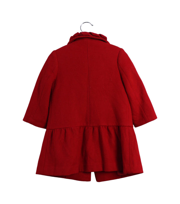 A Red Coats from Nicholas & Bears in size 6-12M for girl. (Back View)