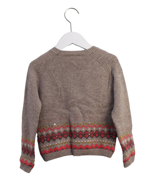 A Taupe Knit Sweaters from Marie Chantal in size 6T for boy. (Back View)