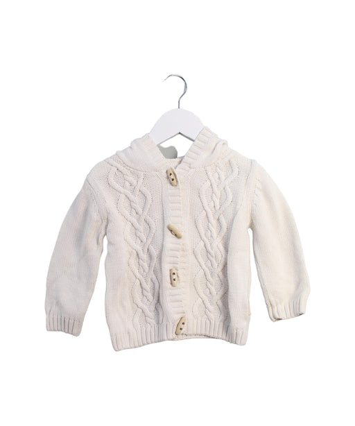 A Ivory Cardigans from Natures Purest in size 18-24M for girl. (Front View)