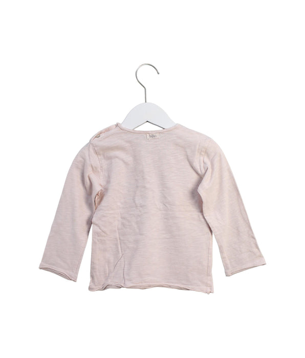 A Pink Long Sleeve Tops from Buho in size 2T for girl. (Back View)