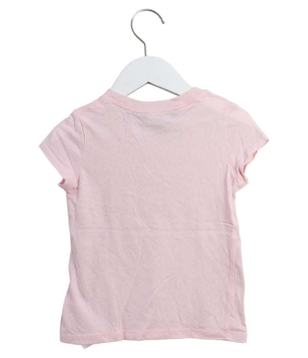 A Pink Short Sleeve T Shirts from Polo Ralph Lauren in size 3T for girl. (Back View)