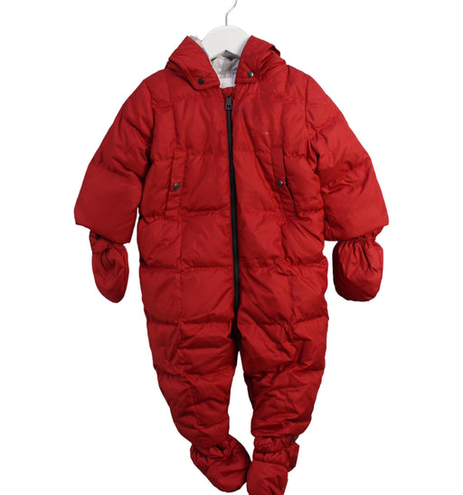 A Red Snowsuits from Burberry in size 6-12M for neutral. (Front View)