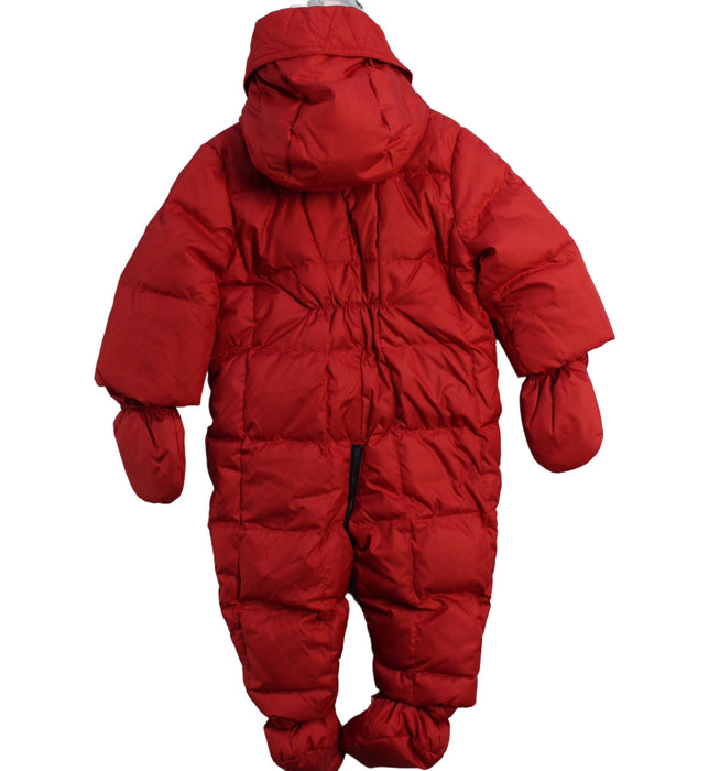 A Red Snowsuits from Burberry in size 6-12M for neutral. (Back View)