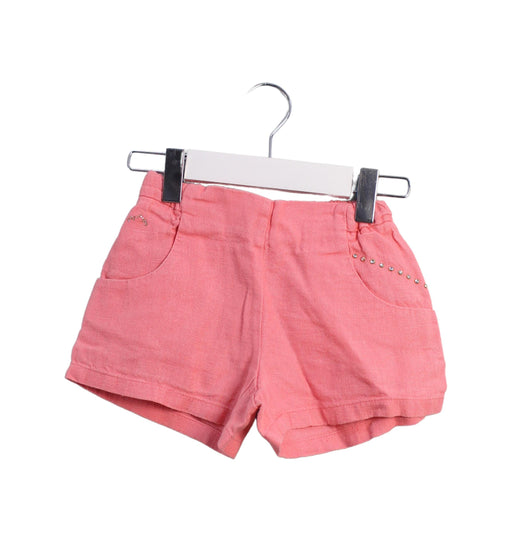 A Pink Shorts from Nanos in size 4T for girl. (Front View)