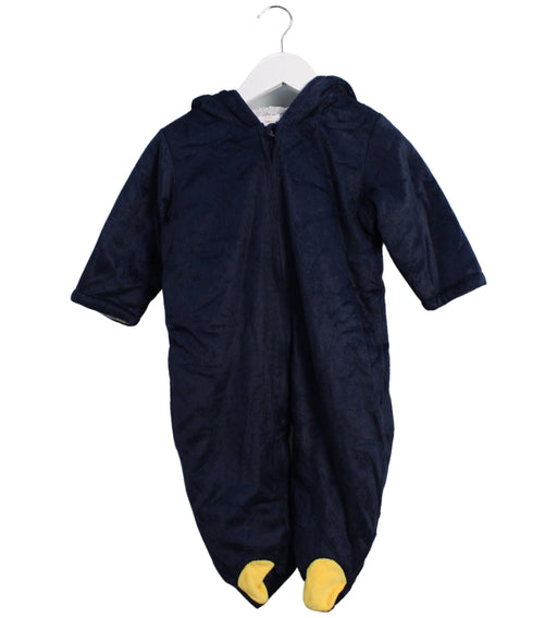 A Navy Long Sleeve Jumpsuits from Seed in size 6-12M for neutral. (Front View)