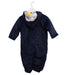 A Navy Long Sleeve Jumpsuits from Seed in size 6-12M for neutral. (Back View)