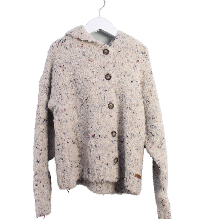 A Grey Cardigans from Tocoto Vintage in size 8Y for girl. (Front View)