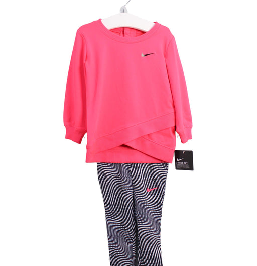 A Pink Long Sleeve Tops from Nike in size 6-12M for girl. (Front View)