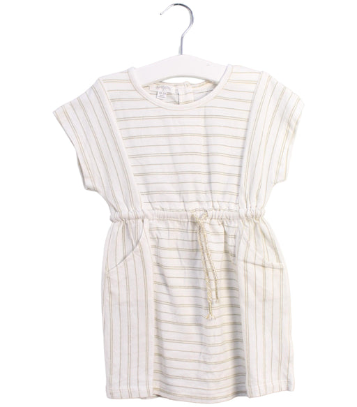 A White Short Sleeve Dresses from Purebaby in size 18-24M for girl. (Front View)