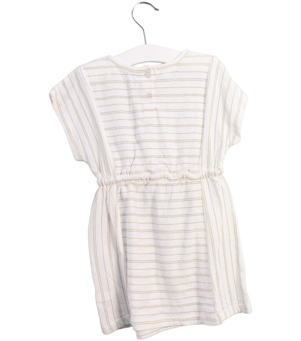 A White Short Sleeve Dresses from Purebaby in size 18-24M for girl. (Back View)
