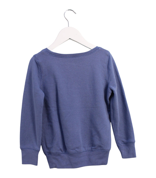 A Blue Crewneck Sweatshirts from Polo Ralph Lauren in size 4T for girl. (Back View)