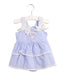 A Blue Sleeveless Bodysuits from Nicholas & Bears in size 6-12M for girl. (Front View)