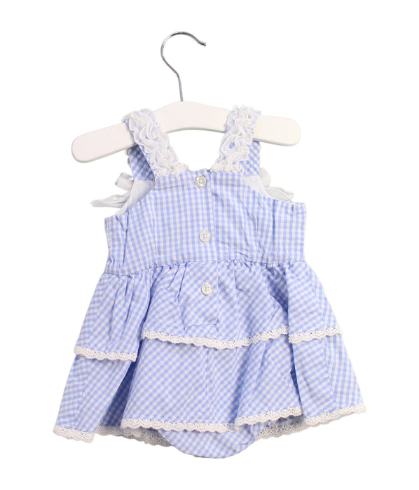 A Blue Sleeveless Bodysuits from Nicholas & Bears in size 6-12M for girl. (Back View)