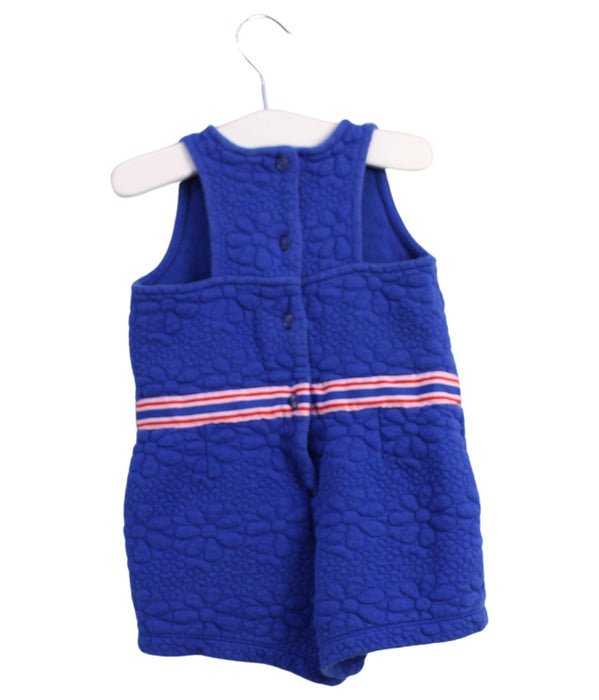 A Blue Sleeveless Rompers from Janie & Jack in size 2T for girl. (Back View)