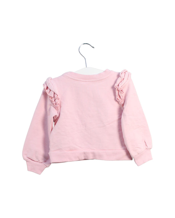 A Pink Crewneck Sweatshirts from Janie & Jack in size 18-24M for girl. (Back View)