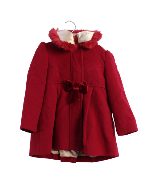 A Red Coats from Monsoon in size 18-24M for girl. (Front View)