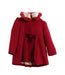 A Red Coats from Monsoon in size 18-24M for girl. (Front View)