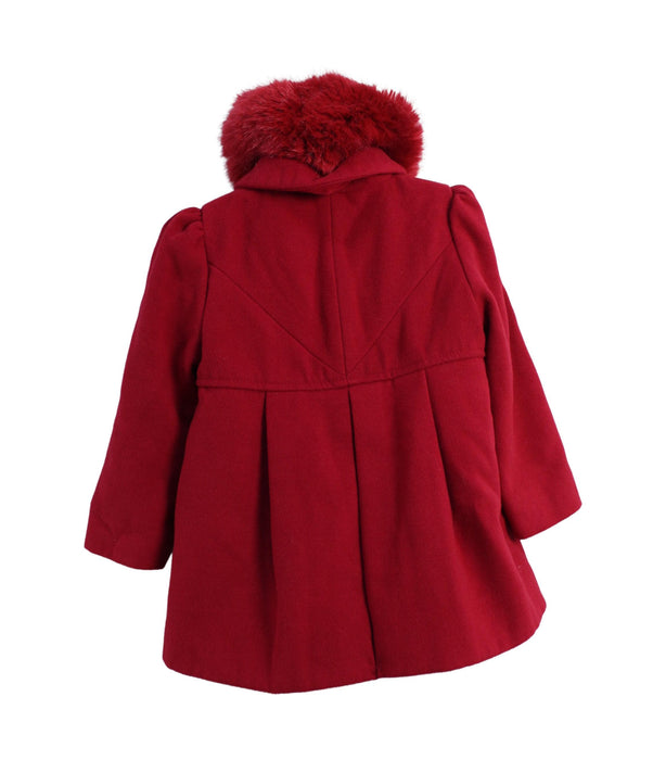 A Red Coats from Monsoon in size 18-24M for girl. (Back View)