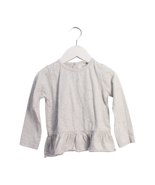 A Grey Long Sleeve Tops from Jamie Kay in size 3T for girl. (Front View)