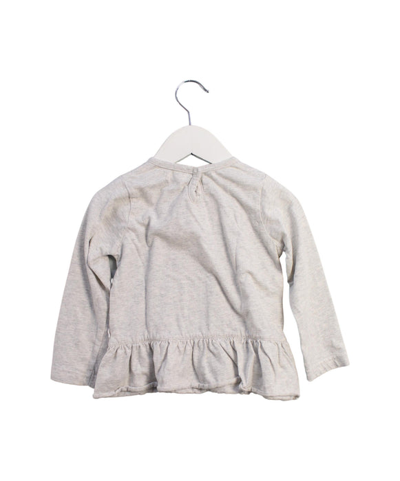 A Grey Long Sleeve Tops from Jamie Kay in size 3T for girl. (Back View)