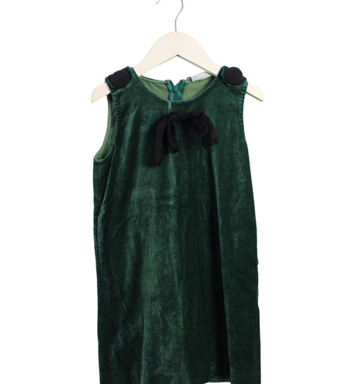 A Green Sleeveless Dresses from Phillip Lim in size 5T for girl. (Front View)